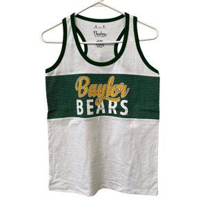 Pressbox Baylor Bears Scoop Neck Tank Top Womens S Sleeveless White University